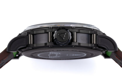 Hankham PVD Indians Dial on Green Leather Strap Miyota 8215