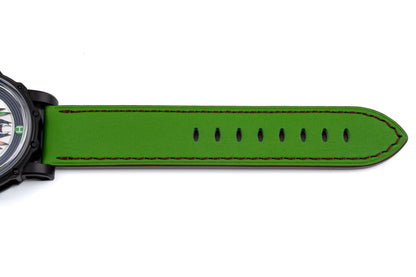 Hankham PVD Indians Dial on Green Leather Strap Miyota 8215