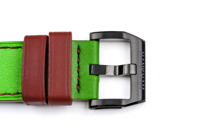 Hankham PVD Indians Dial on Green Leather Strap Miyota 8215