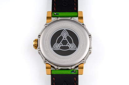 Hankham Two Tone Indians Dial on Green Leather Strap Miyota 8215