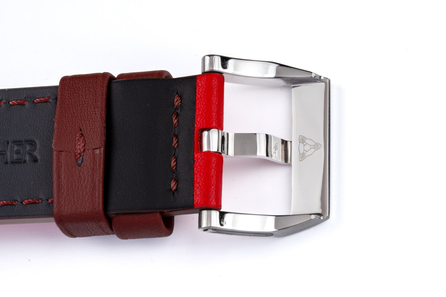 Hankham Two Tone Indians Dial on Red Leather Strap Miyota 8215