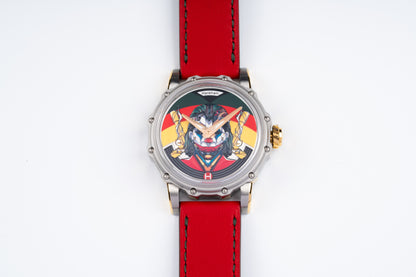 Hankham Two Tone Joker Dial on Red Leather Strap Miyota 8215