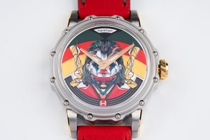 Hankham Two Tone Joker Dial on Red Leather Strap Miyota 8215