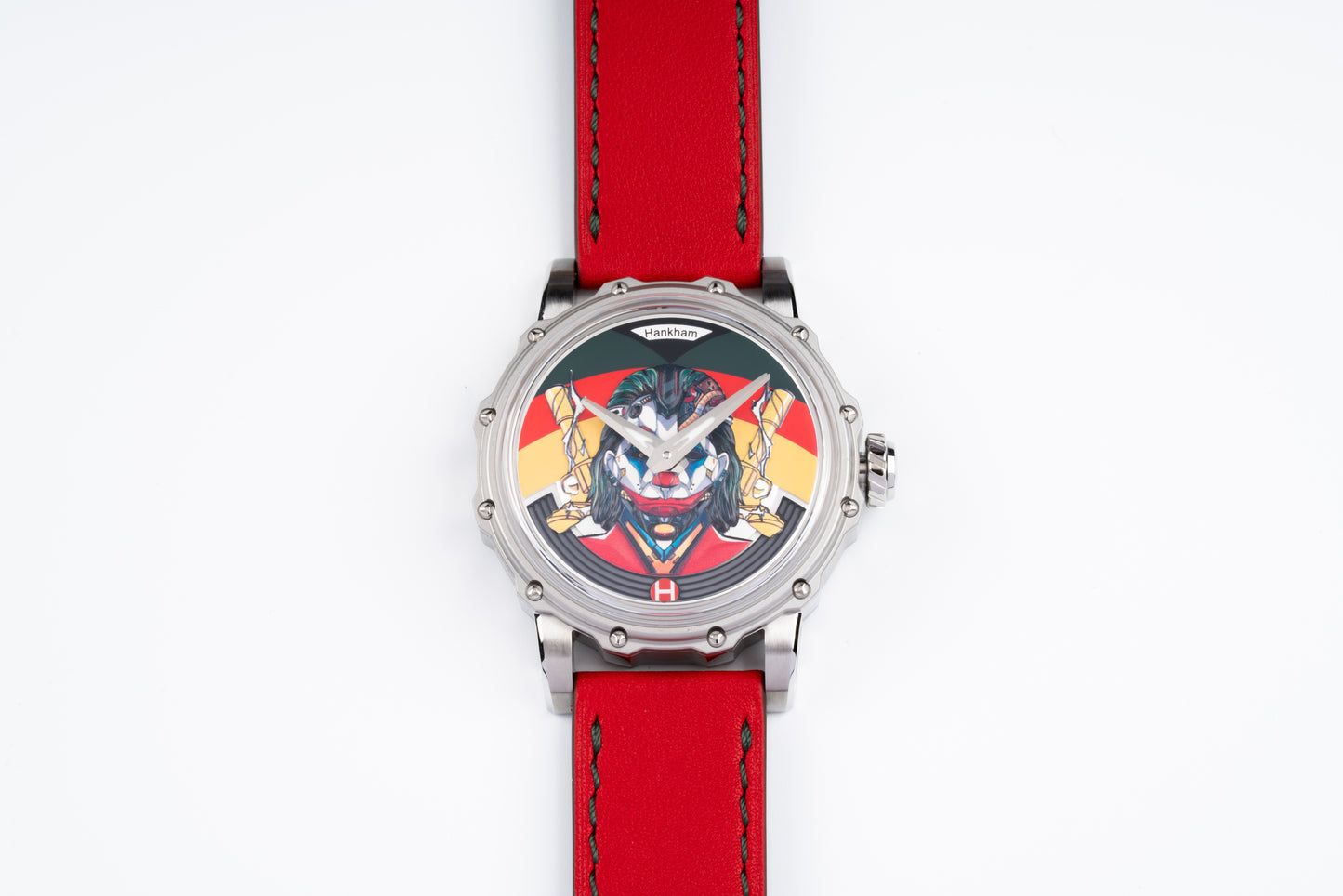 Hankham SS Joker Dial on Red Leather Strap Miyota 8215
