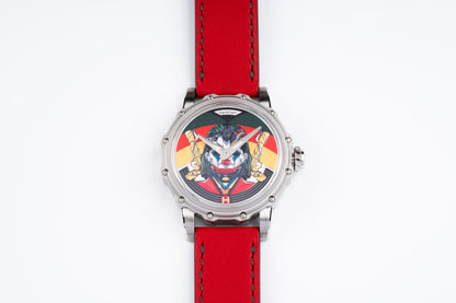 Hankham SS Joker Dial on Red Leather Strap Miyota 8215