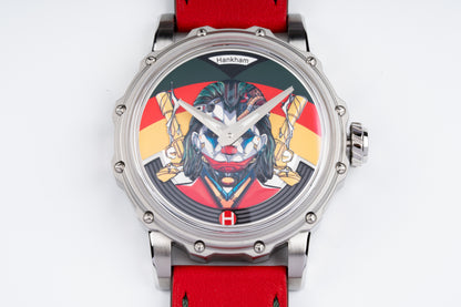 Hankham SS Joker Dial on Red Leather Strap Miyota 8215