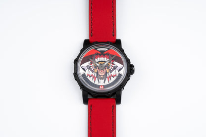 Hankham PVD Indians Dial on Red Leather Strap Miyota 8215