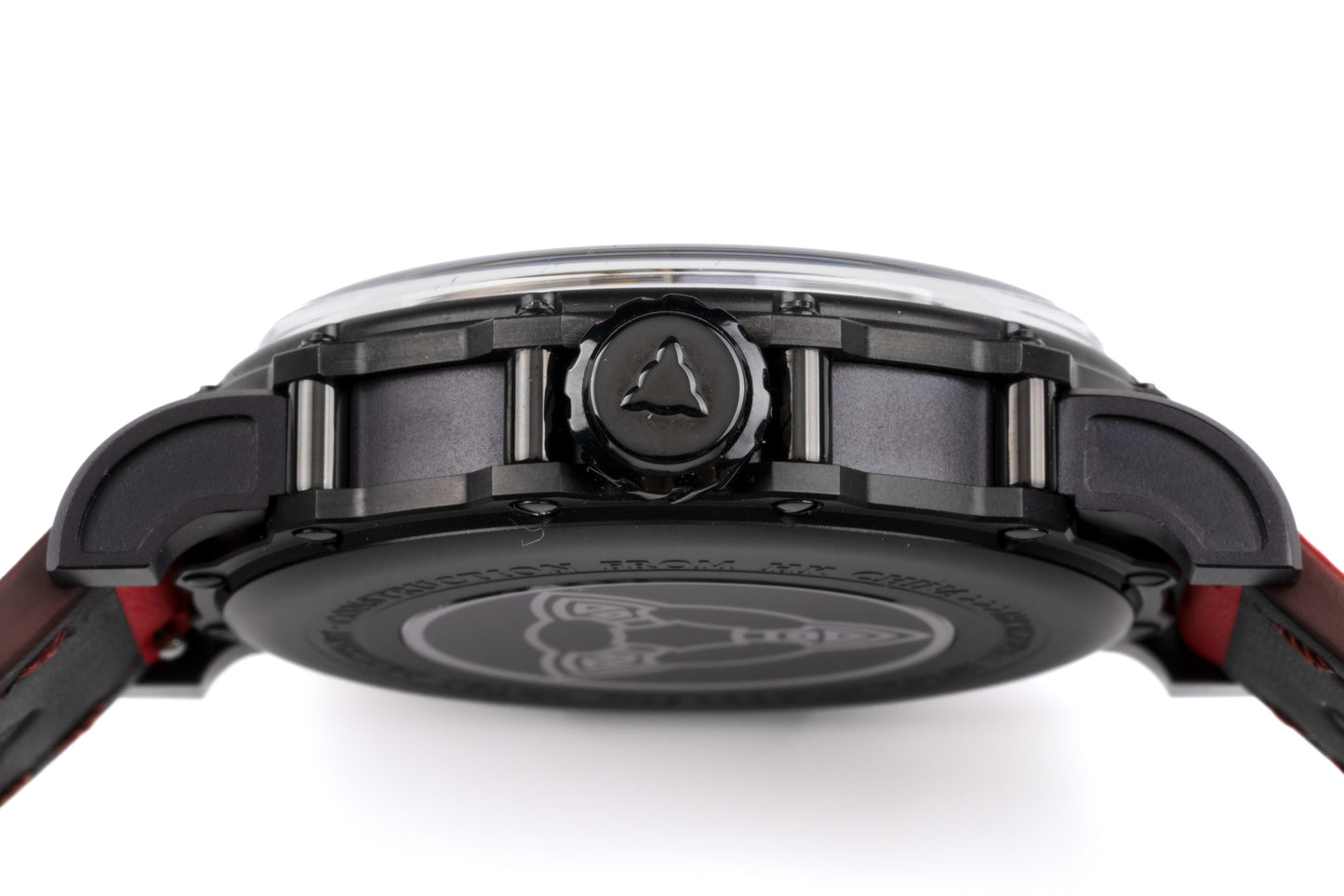 Hankham PVD Indians Dial on Red Leather Strap Miyota 8215