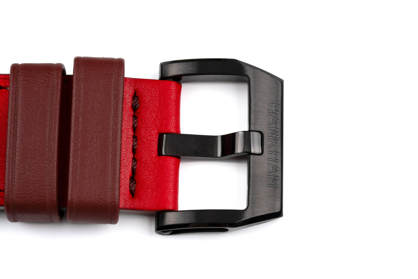 Hankham PVD Indians Dial on Red Leather Strap Miyota 8215