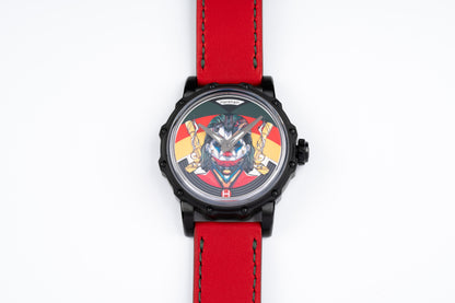 Hankham PVD Joker Dial on Red Leather Strap Miyota 8215