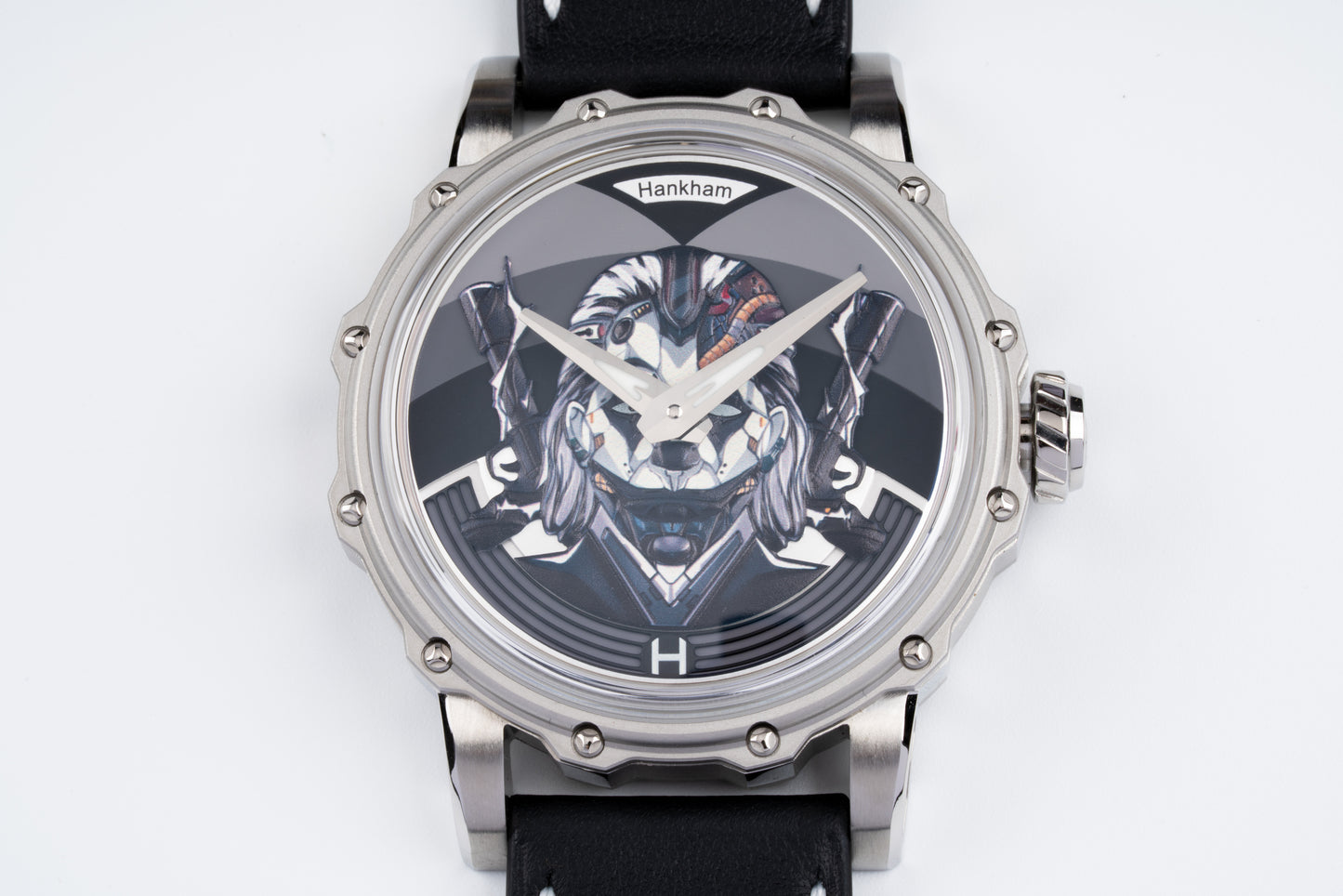Hankham SS Joker Dial on Black Leather Strap Miyota 8215