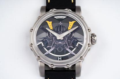 Hankham SS Samurai Dial on Black Leather Strap Miyota 8215