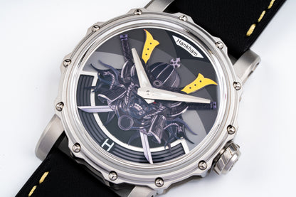 Hankham SS Samurai Dial on Black Leather Strap Miyota 8215