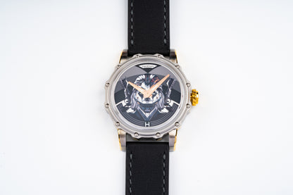 Hankham Two Tone Joker Dial on Black Leather Strap Miyota 8215