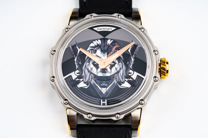 Hankham Two Tone Joker Dial on Black Leather Strap Miyota 8215