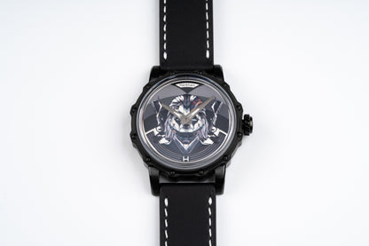 Hankham PVD Joker Dial on Black Leather Strap Miyota 8215