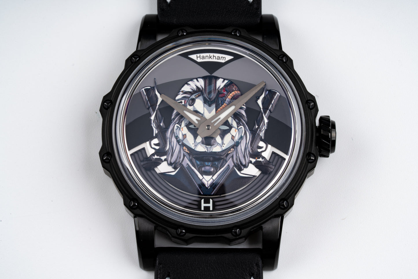 Hankham PVD Joker Dial on Black Leather Strap Miyota 8215