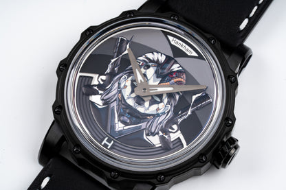 Hankham PVD Joker Dial on Black Leather Strap Miyota 8215