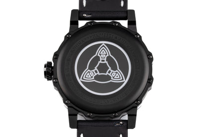 Hankham PVD Samurai Dial on Black Leather Strap Miyota 8215