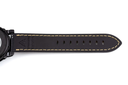 Hankham PVD Samurai Dial on Black Leather Strap Miyota 8215