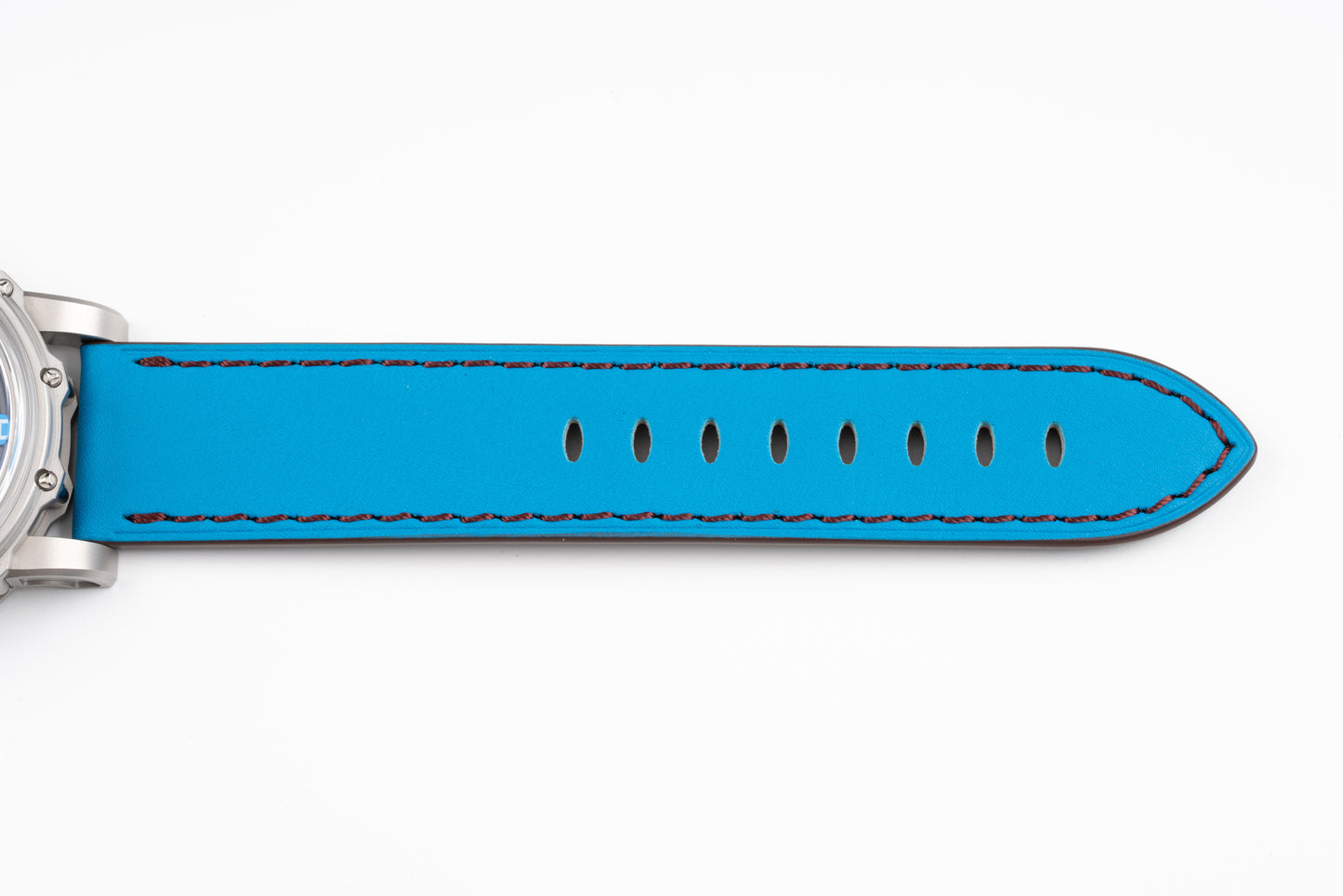 Hankham SS Indians Dial on Blue Leather Strap Miyota 8215