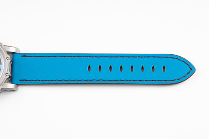 Hankham SS Indians Dial on Blue Leather Strap Miyota 8215