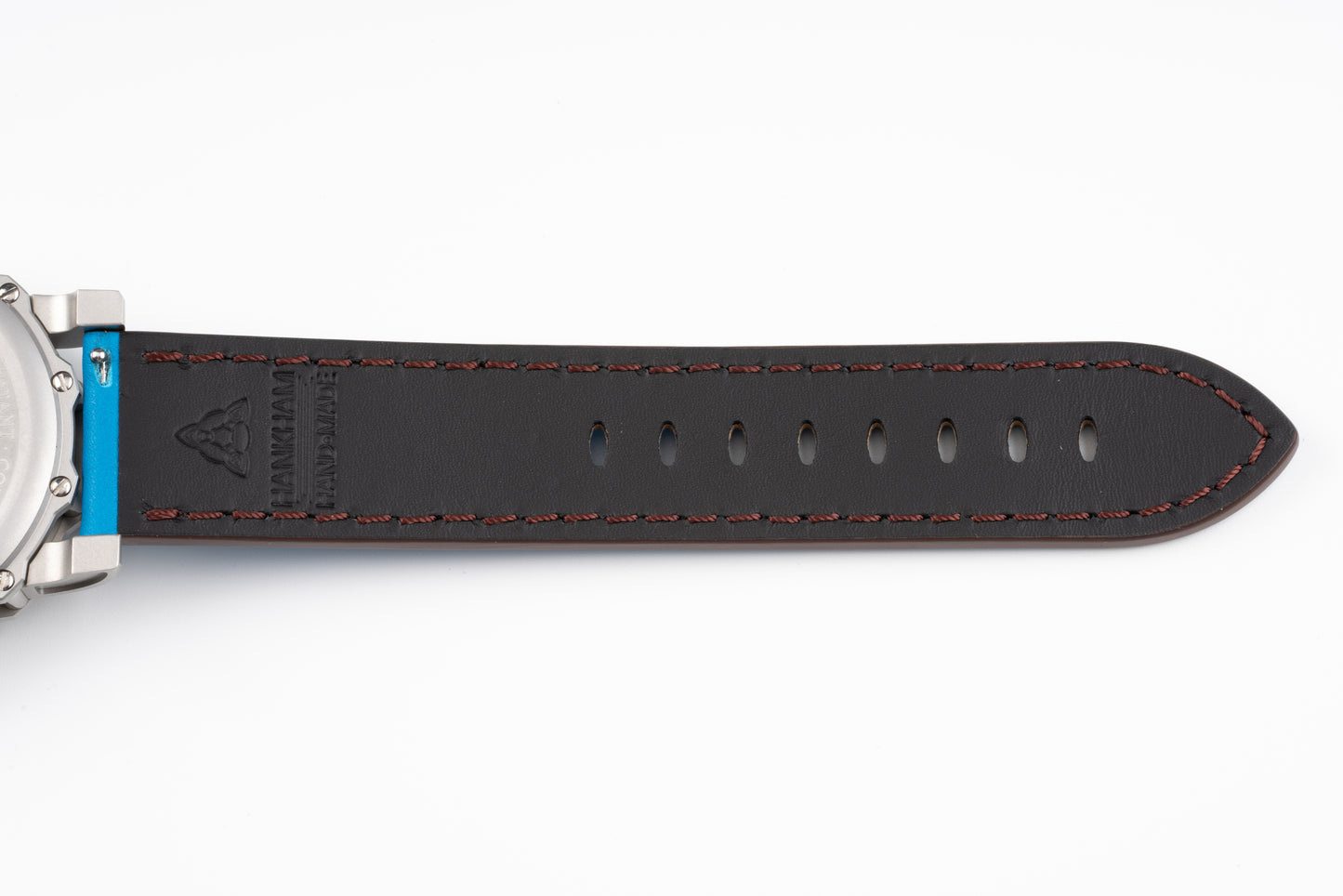 Hankham SS Indians Dial on Blue Leather Strap Miyota 8215