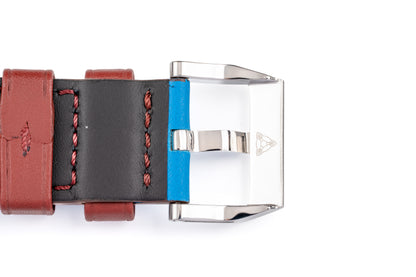 Hankham SS Indians Dial on Blue Leather Strap Miyota 8215