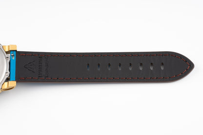 Hankham Two Tone Indians Dial on Blue Leather Strap Miyota 8215