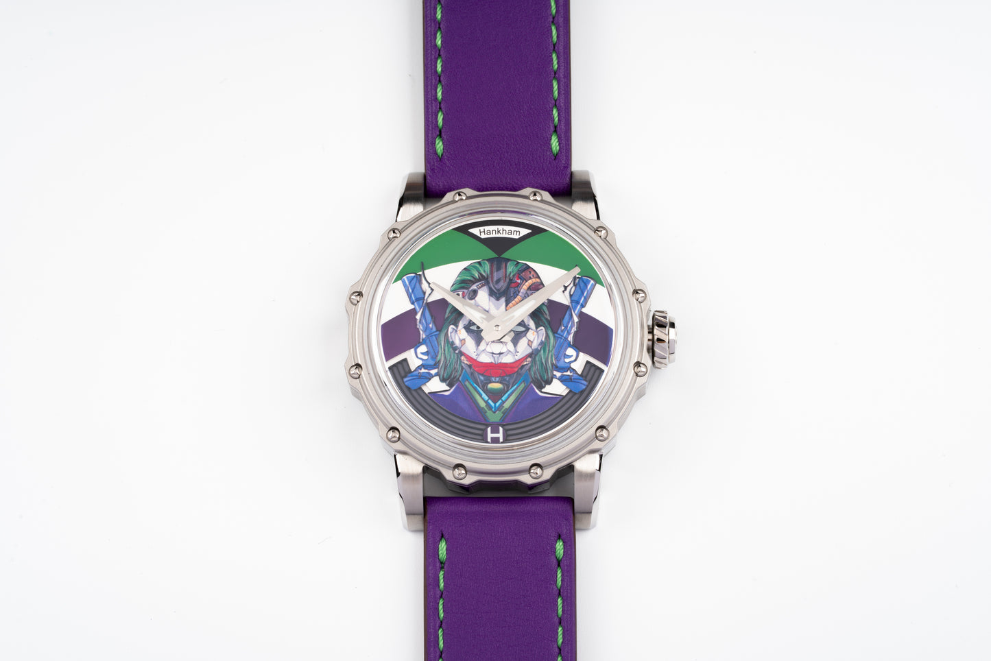 Hankham SS Joker Dial on Purple Leather Strap Miyota 8215