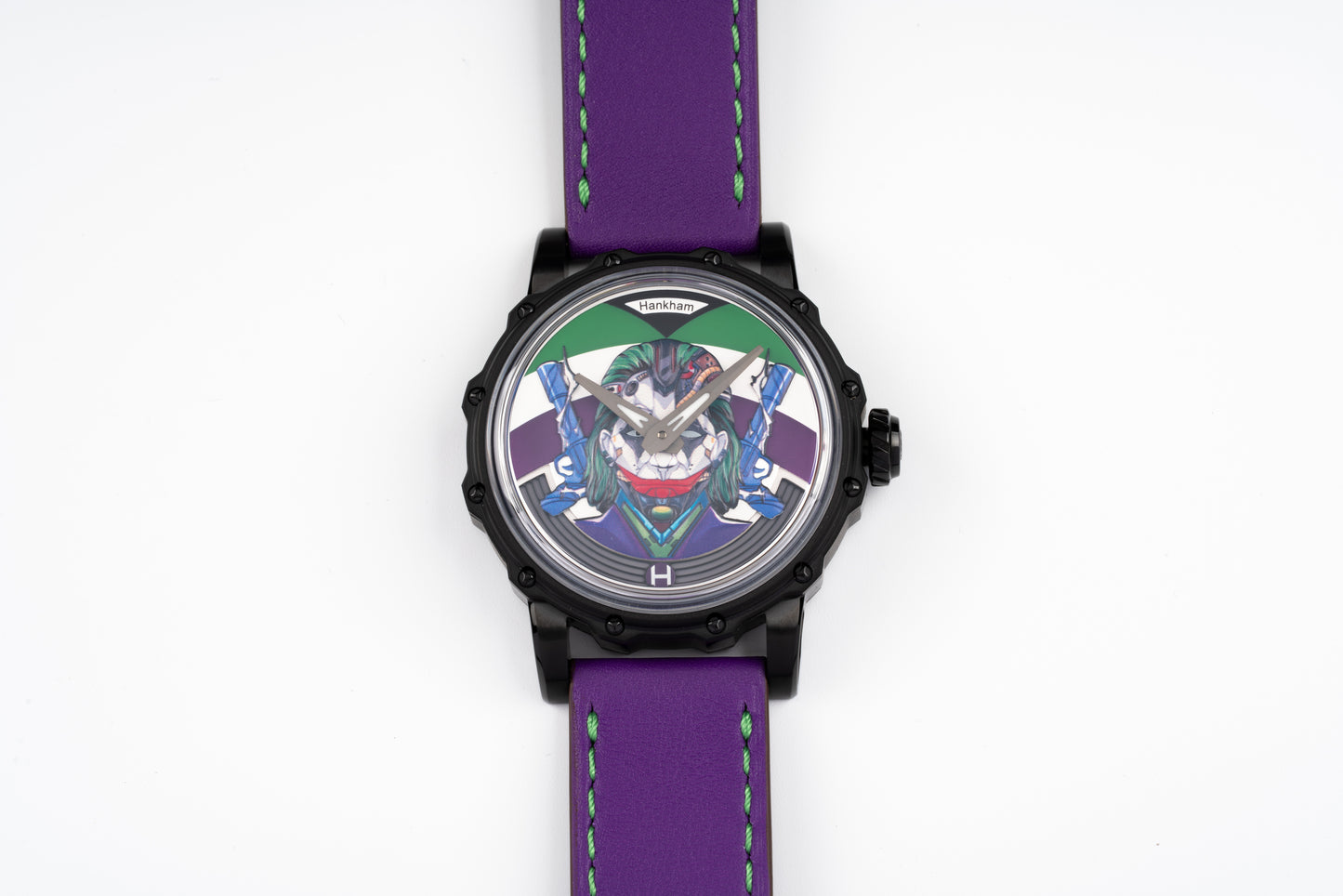 Hankham PVD Joker Dial on Purple Leather Strap Miyota 8215