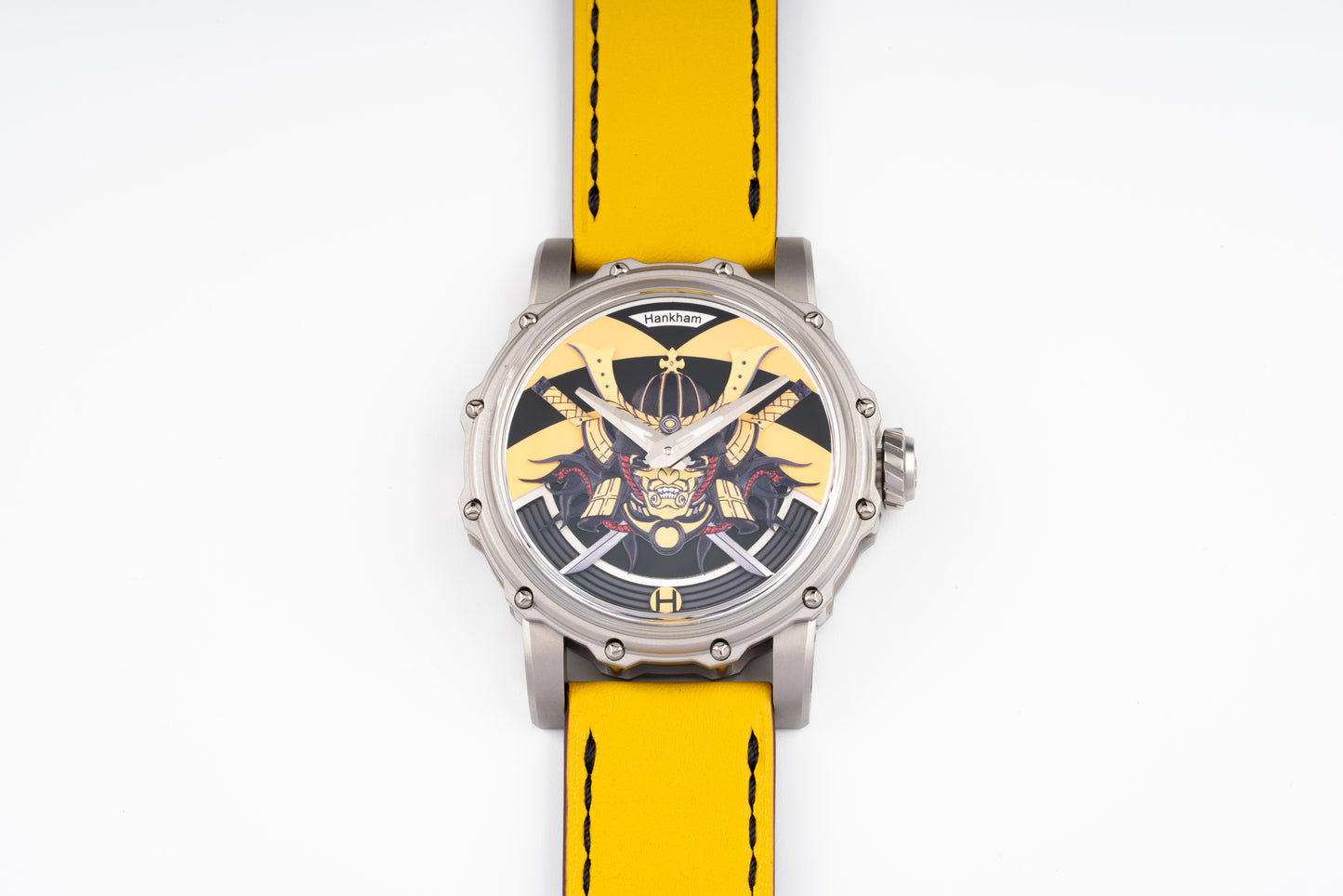 Hankham SS Samurai Dial on Yellow Leather Strap Miyota 8215