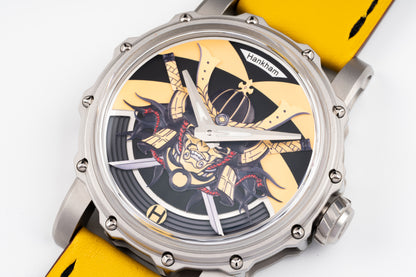 Hankham SS Samurai Dial on Yellow Leather Strap Miyota 8215
