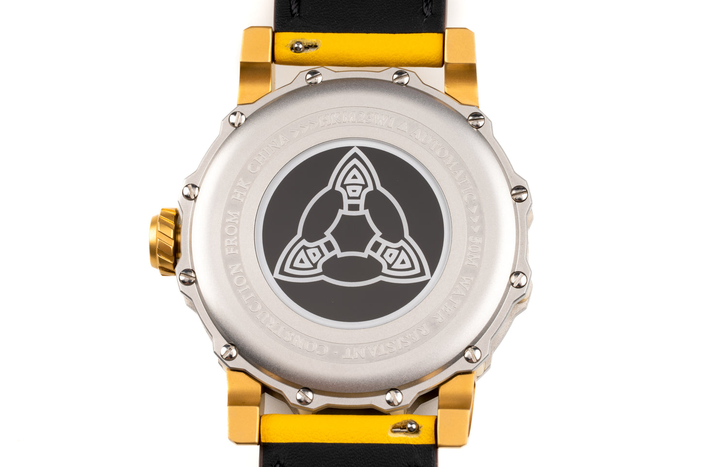 Hankham Two Tone Samurai Dial on Yellow Leather Strap Miyota 8215