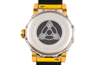 Hankham Two Tone Samurai Dial on Yellow Leather Strap Miyota 8215