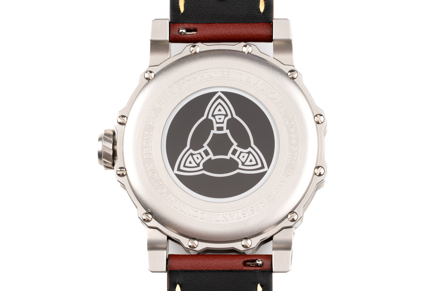 Hankham SS Samurai Dial on Red Leather Strap Miyota 8215