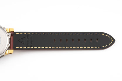 Hankham Two Tone Samurai Dial on Red Leather Strap Miyota 8215