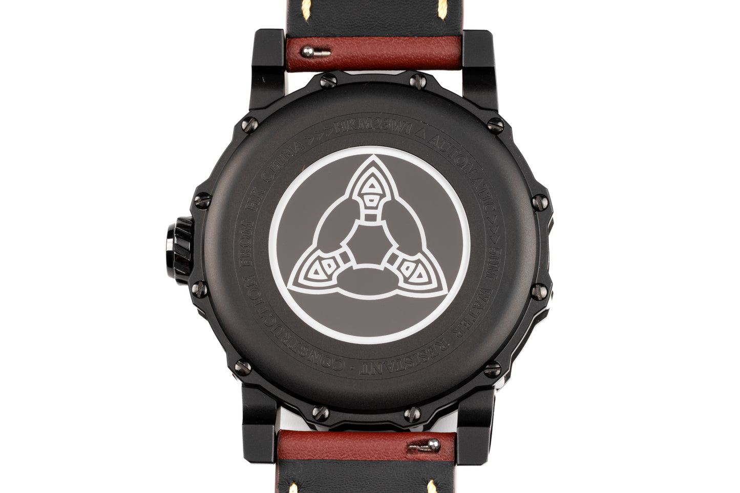 Hankham PVD Samurai Dial on Red Leather Strap Miyota 8215