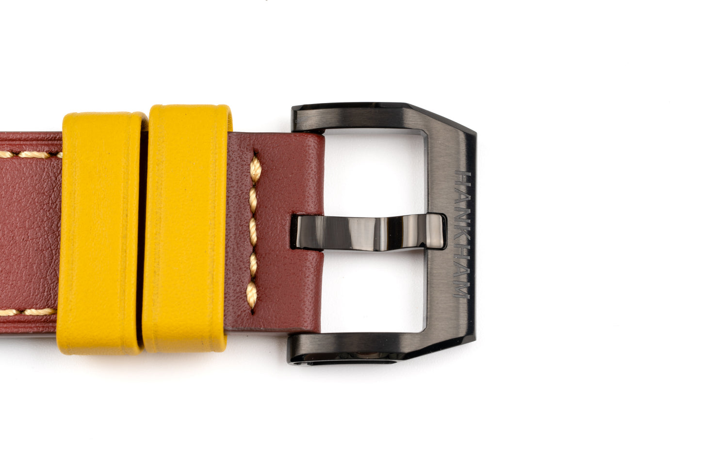 Hankham PVD Samurai Dial on Red Leather Strap Miyota 8215