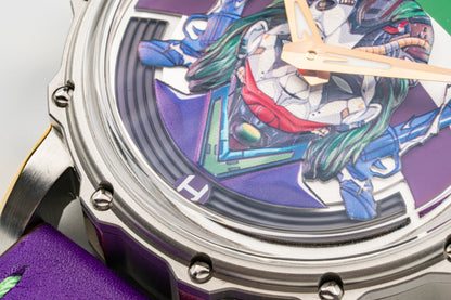 Hankham Two Tone Joker Dial on Purple Leather Strap Miyota 8215