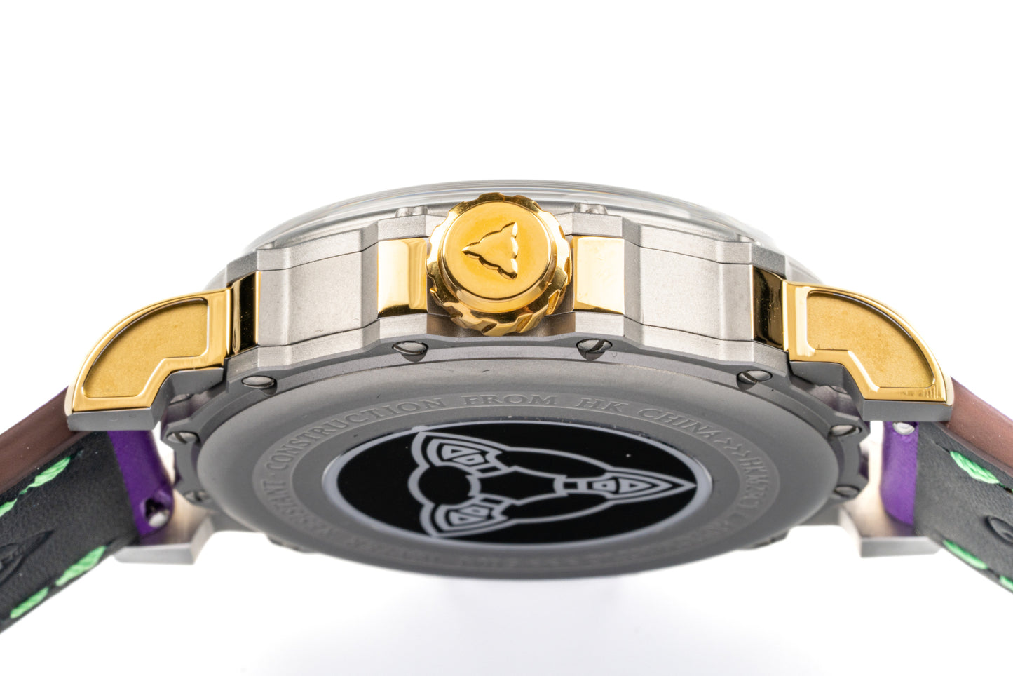 Hankham Two Tone Joker Dial on Purple Leather Strap Miyota 8215