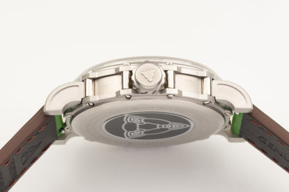 Hankham SS Indians Dial on Green Leather Strap Miyota 8215