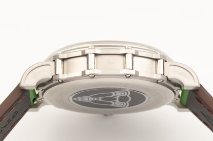 Hankham SS Indians Dial on Green Leather Strap Miyota 8215