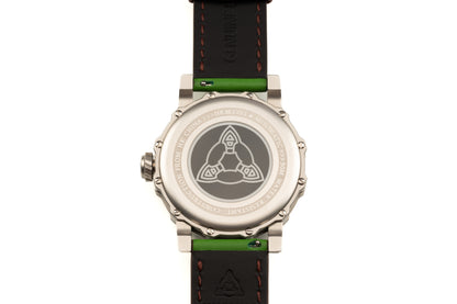 Hankham SS Indians Dial on Green Leather Strap Miyota 8215