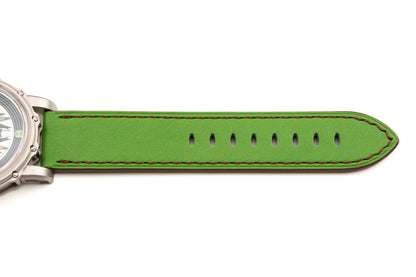Hankham SS Indians Dial on Green Leather Strap Miyota 8215